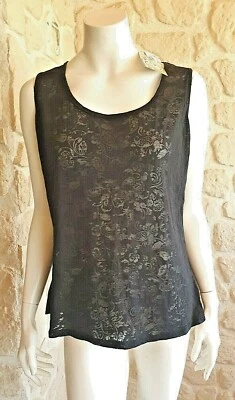 Tee shirt noir neuf taille XL marque Coline étiqueté à 19€ (ctd) - Photo 1/4