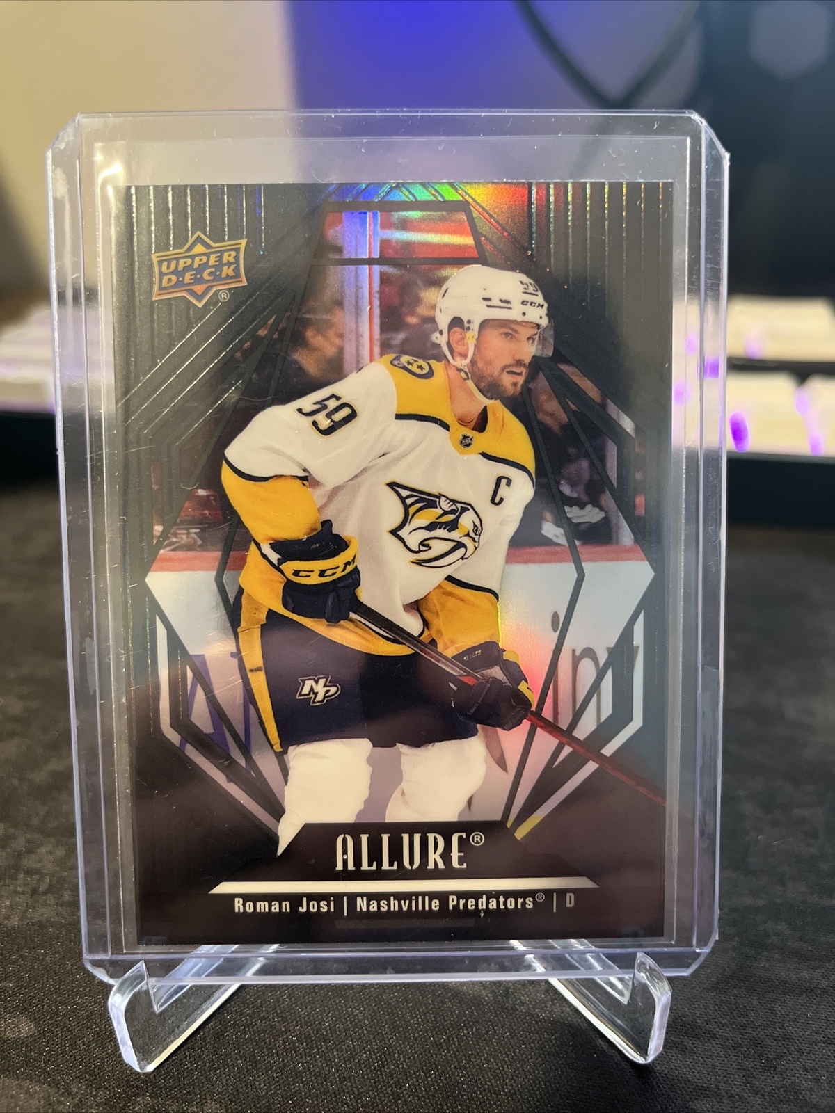 2022-23 Upper Deck Allure Black Rainbow Parallel #32 Roman Josi