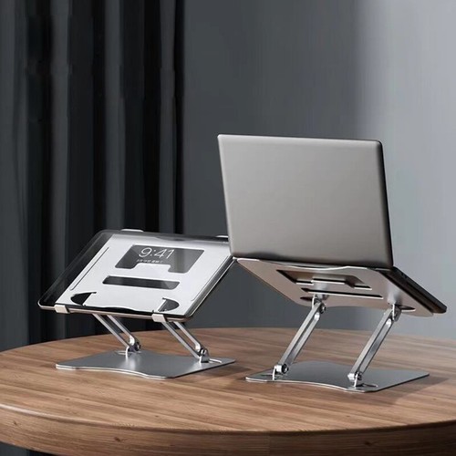 Height Adjustable Laptop Stand Ergonomic Stable Laptop Riser Heat Dissipation - Afbeelding 3 van 10