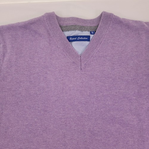 Report Collection Men's 100% Cotton V-Neck Long Sweater - Medium - Picture 12 of 16