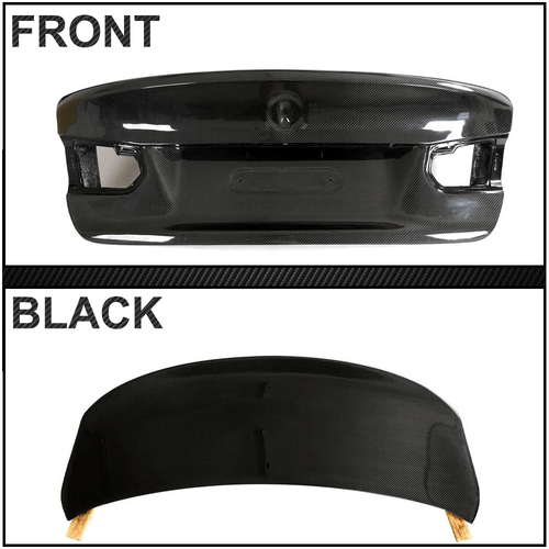 For BMW 3 Series F80 M3 & F30 Real Carbon Fiber Rear Trunk Boot Lid Cover Trim - Picture 10 of 11