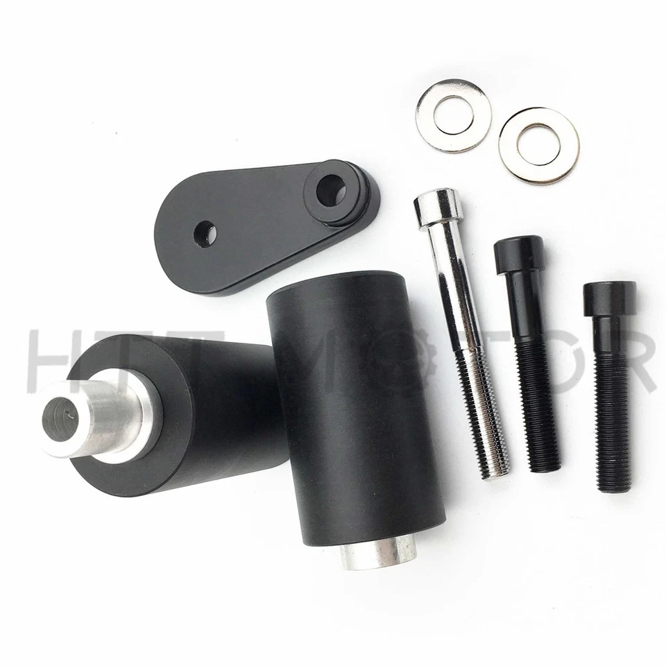 Protector de choque deslizante de marco negro para Yamaha YZF R6 2003-2005 2006-2009 R6S Foto 4 de 4