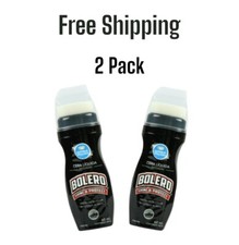 Liquid Shoe Polish Black Bolero Shine Protect Waterproof 60mL Color Renewal 2 Pk