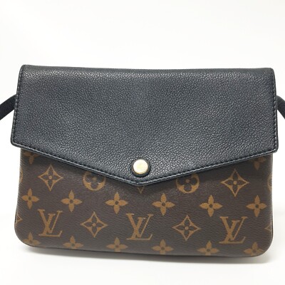 Authentic Louis Vuitton Twinset Twice Black Monogram M50185
