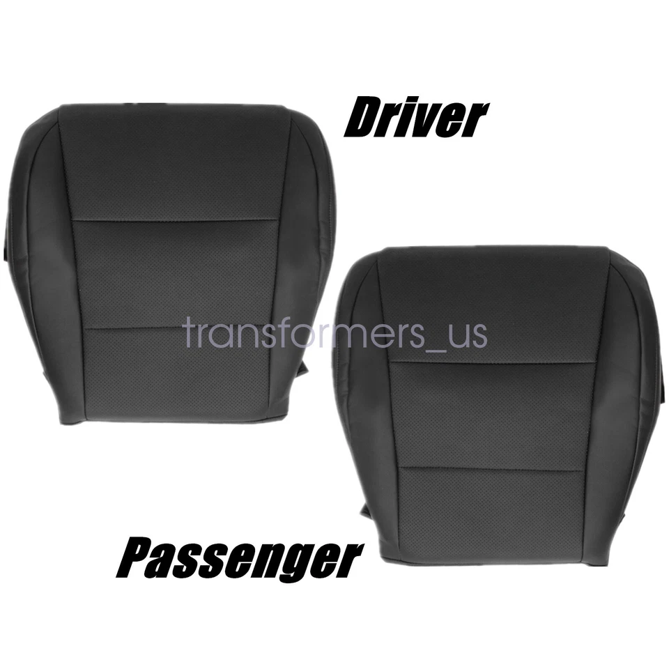 2 piezas para LEXUS ES350 2013-2018 ambos lados parte inferior cubierta de asiento de cuero PERF - negro Foto 3 de 4
