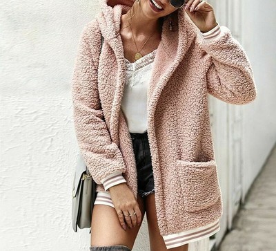 open teddy coat