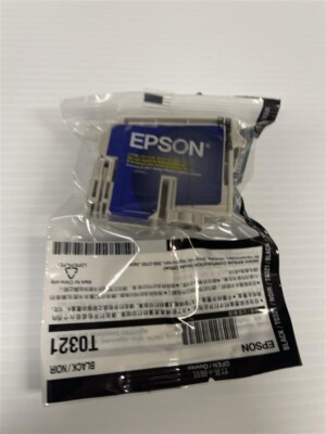Genuine Epson T0321 Black Ink Cartridge Stylus C80 C82 CX5200 New