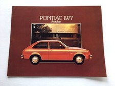 1977 Pontiac Acadian Original Car Sales Brochure Catalog - Chevrolet Chevette