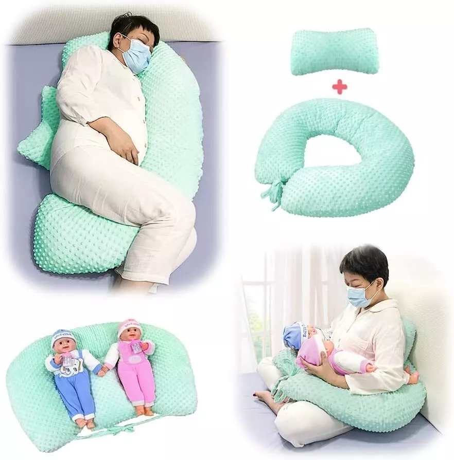 Nursing, Breastfeeding Baby Support Pillow, Newborn Infant Feeding Cushion  | Portable for Travel | Nursing Pillow for Boys & Girls With Washable