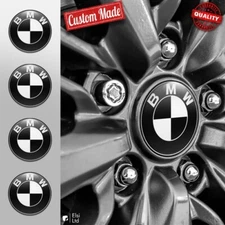 BMW Decals | 4pcs Set Wheel Cap Stickers | Custom Made Rim Emblems