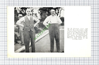 Mr W Harrison W Howarth Green Lane Guiseley Wharfedale Schalen - 1937 Steckling