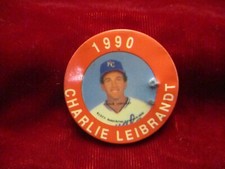 1990 CharlieLleibrandt Baseball Button