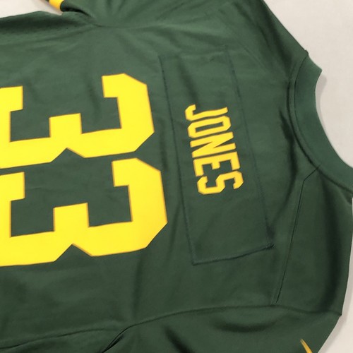 Camiseta de fútbol americano Nike de los Green Bay Packers Aaron Jones retro juvenil L etiqueta auténtica - Imagen 6 de 14