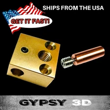 Bimetal Heat break AND Brass Heater Block for Ender 3 package