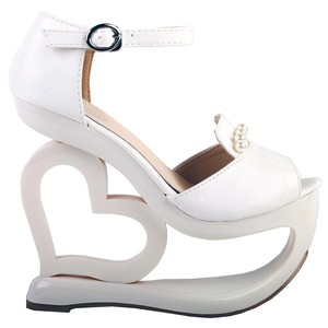 wedding sandals wedge heel