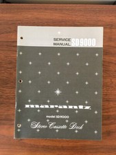 Marantz SD-9000 Cassette Deck Service Manual Original 