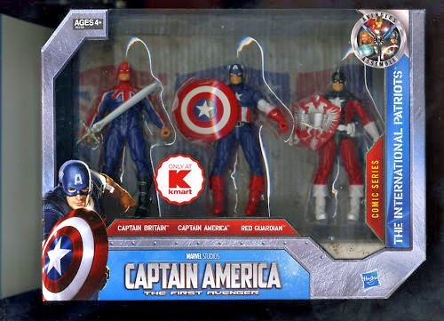CAPTAIN AMERICA KMART ONLY CAPTAIN BRITAIN RED GUARDIAN