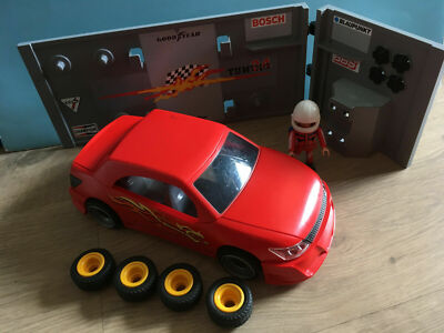 Playmobil Carreras Deporte Vehiculo Coche Rally Taller 4321