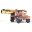 NAVAL CANNON BRASS PLATED BARREL NEW IN BOX