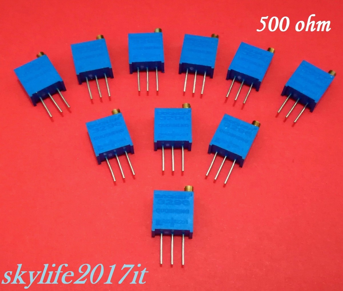 10 Pz Trimmer Multigiro 5 Kohm 25 Giri - ART. U019 - Foto 13