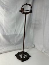 Vintage Cast Iron Pedestal Standing Ashtray with Scrollwork Base — listing 5