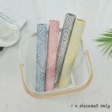 Anti Slip PVC Table Mats Dinner Insulation Placemat Bar Restaurant Supplies