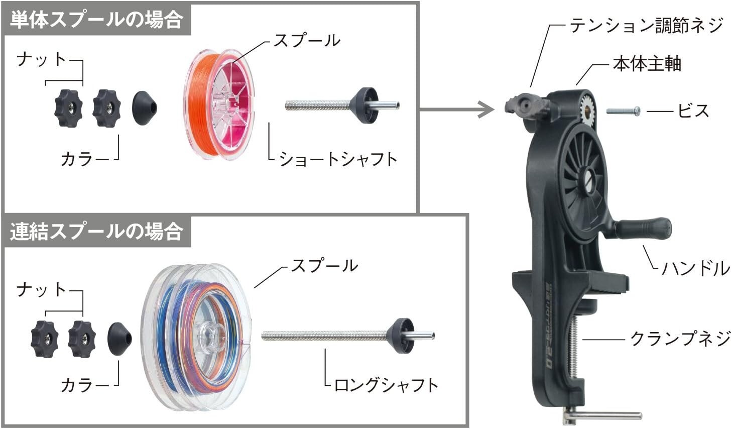 Daiichiseiko high speed PE Nylon Fishing line recycler 2.0 Black (JDM)