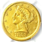 1858-D Liberty Gold Half Eagle $5 - PCGS AU Detail - Rare Dahlonega Coin!