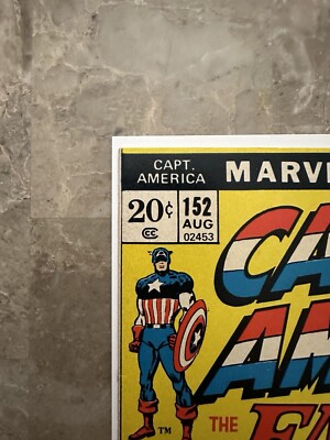 Captain America #152 9.0 VF/NM (Marvel Comics 1972) - Beautiful