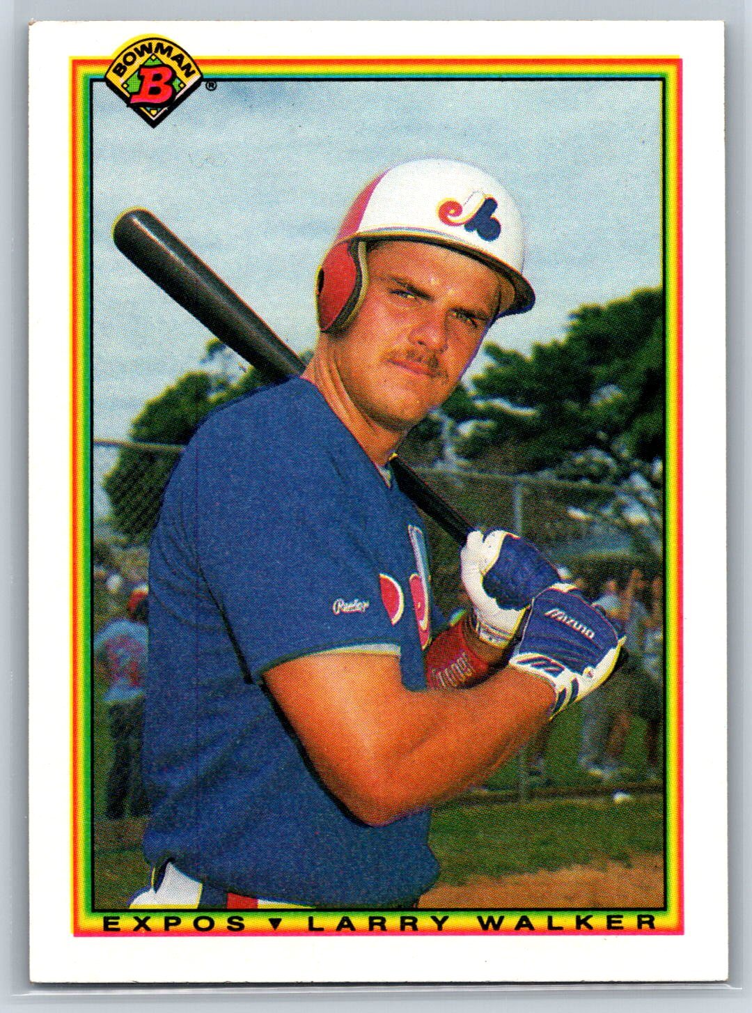 1990 Bowman Larry Walker Rookie Montreal Expos RC #117