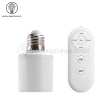 AC110V-240V Smart Remote Control E27 to E27 Light Lamp Head Bulb Base Holder