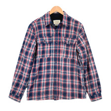 Boston Traders Men's Plaid Fleece Lined Flannel Long Sleeve Shirt Jacket Medium