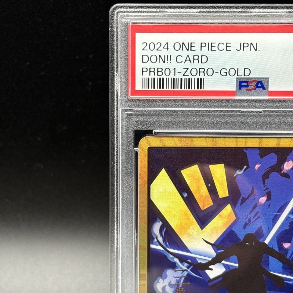 PSA 10 DON!! Card Zoro PRB01-ZORO-GOLD Gold Frame One Piece Card