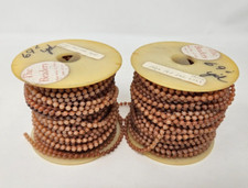 Lot VTG The Beadery String Pearls Beads Plastic Beaded Craft Garland Trim 50 YDS