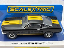 SCALEXTRIC SHELBY FORD MUSTANG GT350H HERTZ DPR W/ LIGHTS 1:32 SLOT CAR C4542