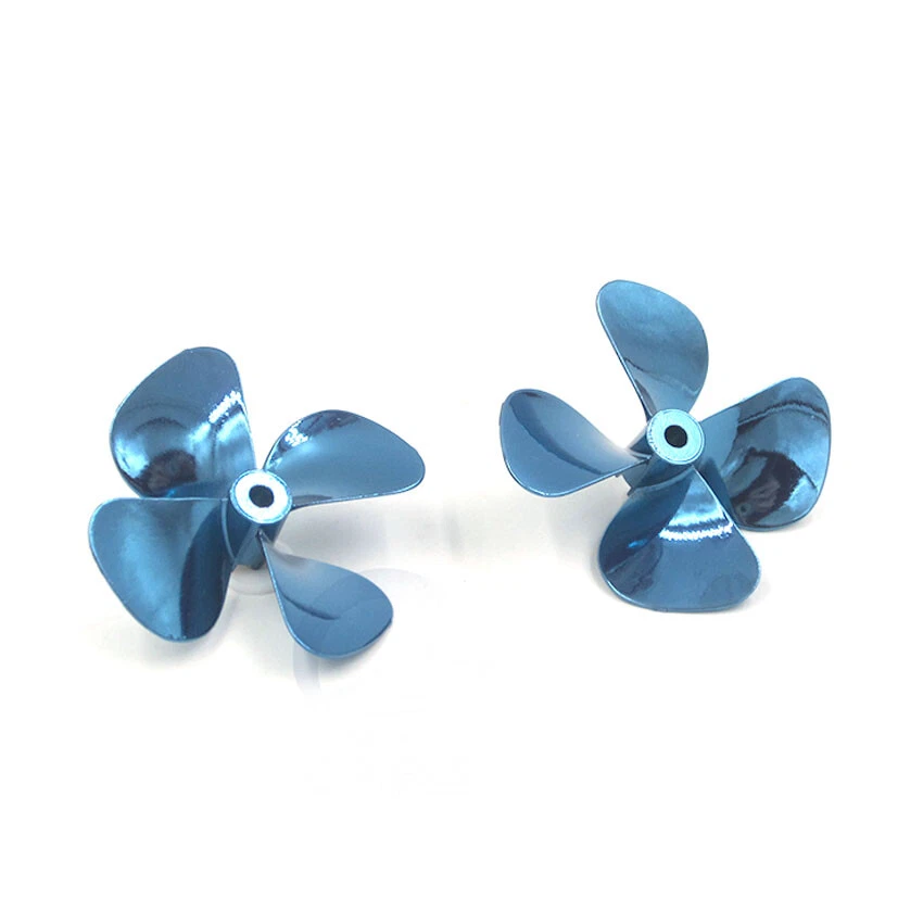 4 Blatt Zinklegierung Metall Propeller Schiffsschraube 55/60mm Für RC Boot Model - Bild 4 von 4