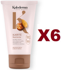6PCS KALODERMA HAND CREAM SHEA NUTRITIOUS 75ML REGENERATES AND NOURISHES INSTANTLY
