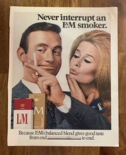 Print Ad L&M Balanced Blend Tobacco 1968 #0043