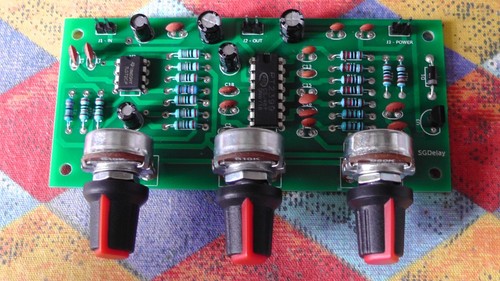 PCB ONLY FOR GUITAR DIGITAL AUDIO ECHO DELAY PT2399 MIX FEEDBACK DELAY - Picture 7 of 8