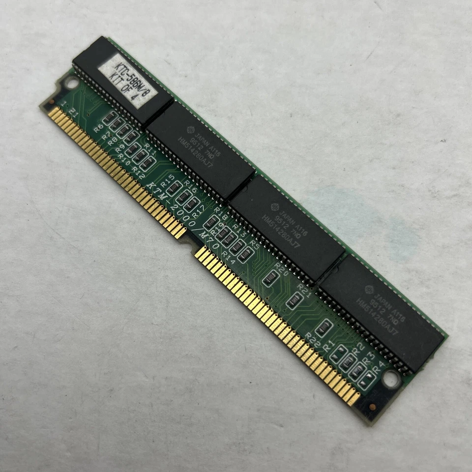 2MB Fast Page SIMM 72-PIN FPM Parity Memory Compatible# KTM0902 / KTM2000 /m70 - Image 3 of 4