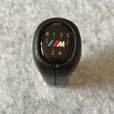 Weighted Black Leather Gear Shift Knob for BMW 5 Speed E30 E36 E46 E34 Free Ship