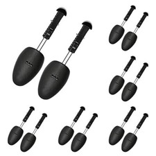 6 Pairs Plastic Shoe Tree Stretcher Shaper for Men Black 