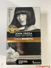John Frieda Hair Color DARK COOL ESPRESSO BROWN 4PBN  Salon Coloring Kit In Box