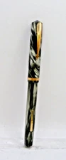 Weidlich Vintage Gray Marble Lever Fill Fountain Pen--l4k medium nib