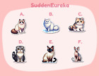 Pixel Cat Stickers For Journaling - Siamese, Scottish Fold, Sphynx, Ragdoll