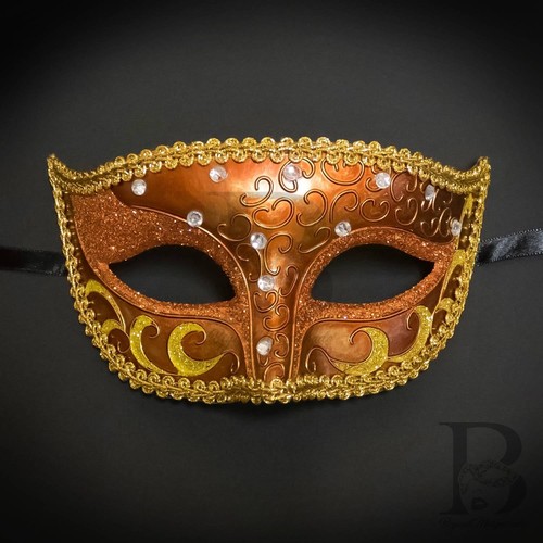 Men's Mysterious Charming Prince Venetian Party Prom Masquerade Ball Eye Mask - Picture 63 of 73