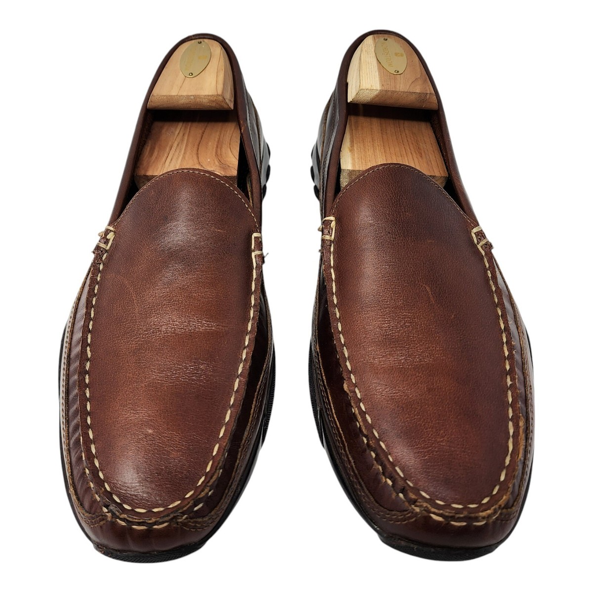 Allen Edmonds Port Washington Boulder Mens 12 D Hand Made Leather Loafers, Brown Allen Edmonds Fort Washington Brown Mens Boulder Leather  main image 3