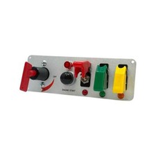 Ignition Switch Panel With Light Battery Disconnect Push Button Start Toggle - 2