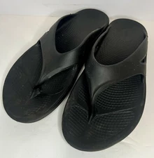 Oofos Recovery Slide Sandals Comfort Cushy Black Matte Men's 13/Women's 15/EU 46