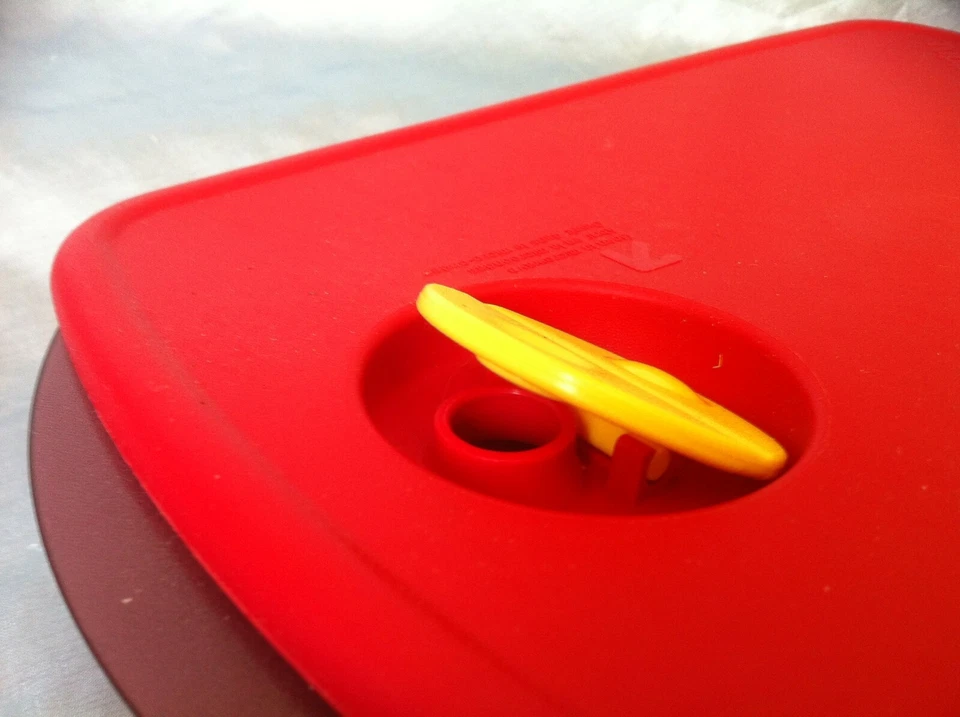 Tupperware warm up Mikrowellengeschirr rot micro microcook mikroplus 2 mikrofix - Bild 3 von 4